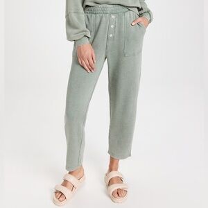 Z Supply Jade knit pant M forest green cotton sweatpant